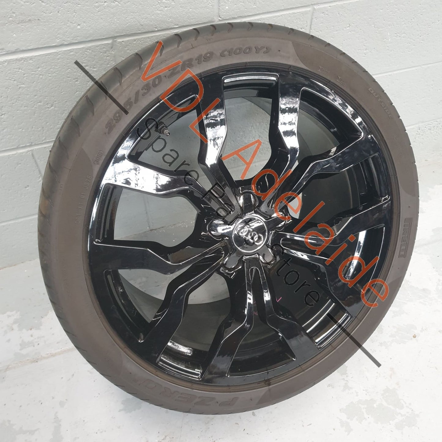 1x Audi R8 Genuine 19 x 11 Rear Alloy Wheel 10 Spoke Y Design Gloss Black