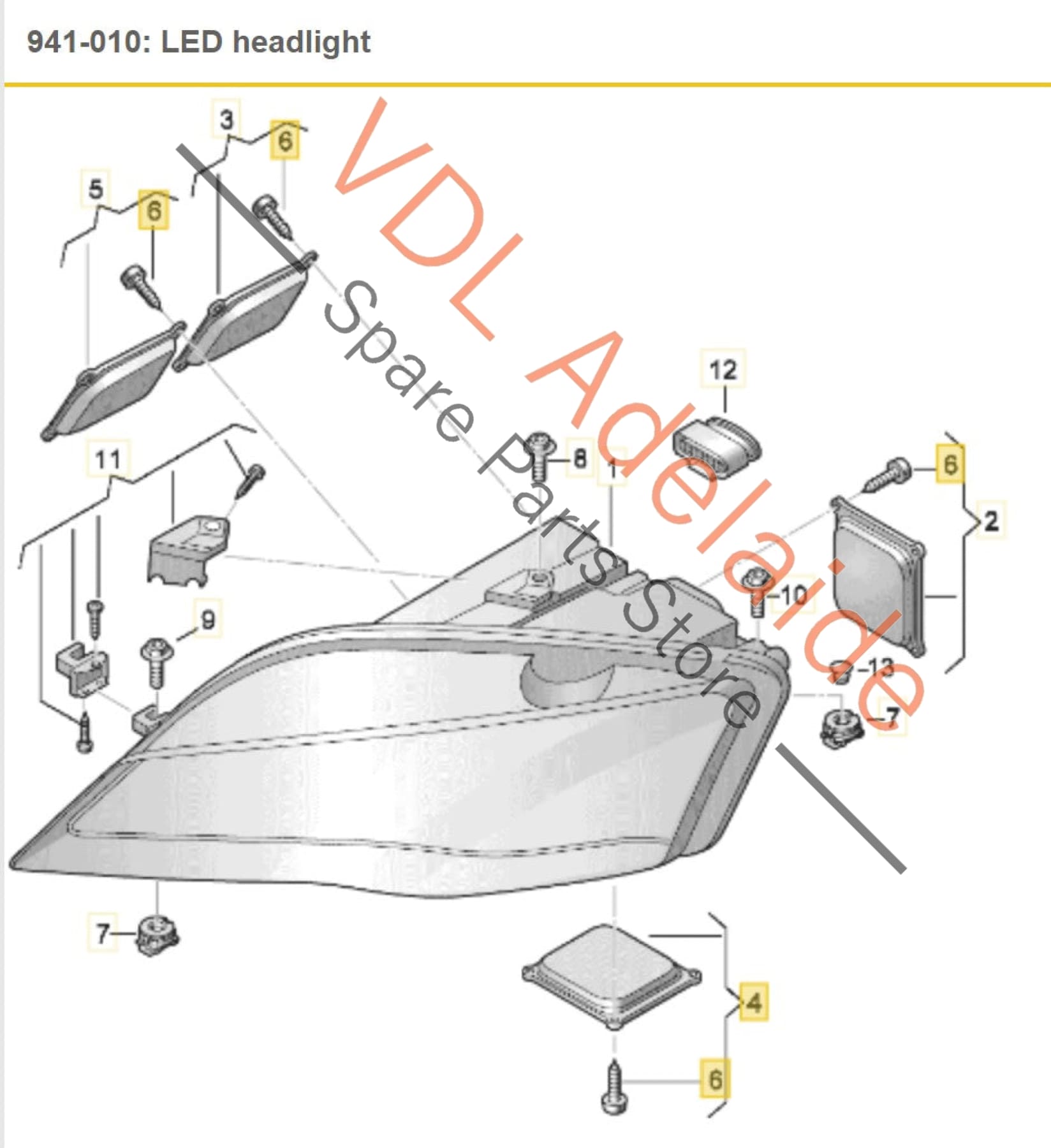 Audi R8 42 Ballast Power Control Module for Daytime Running Light DRL 420907472F