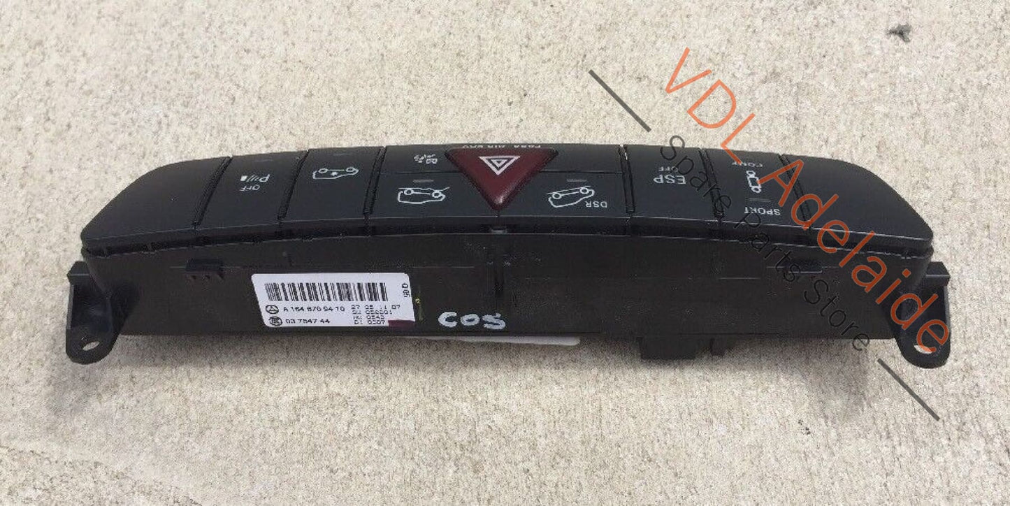 Mercedes Benz W164 ML-Class Centre Hazard DSR ESP Mode Switch A1648709410 COS A1648709410