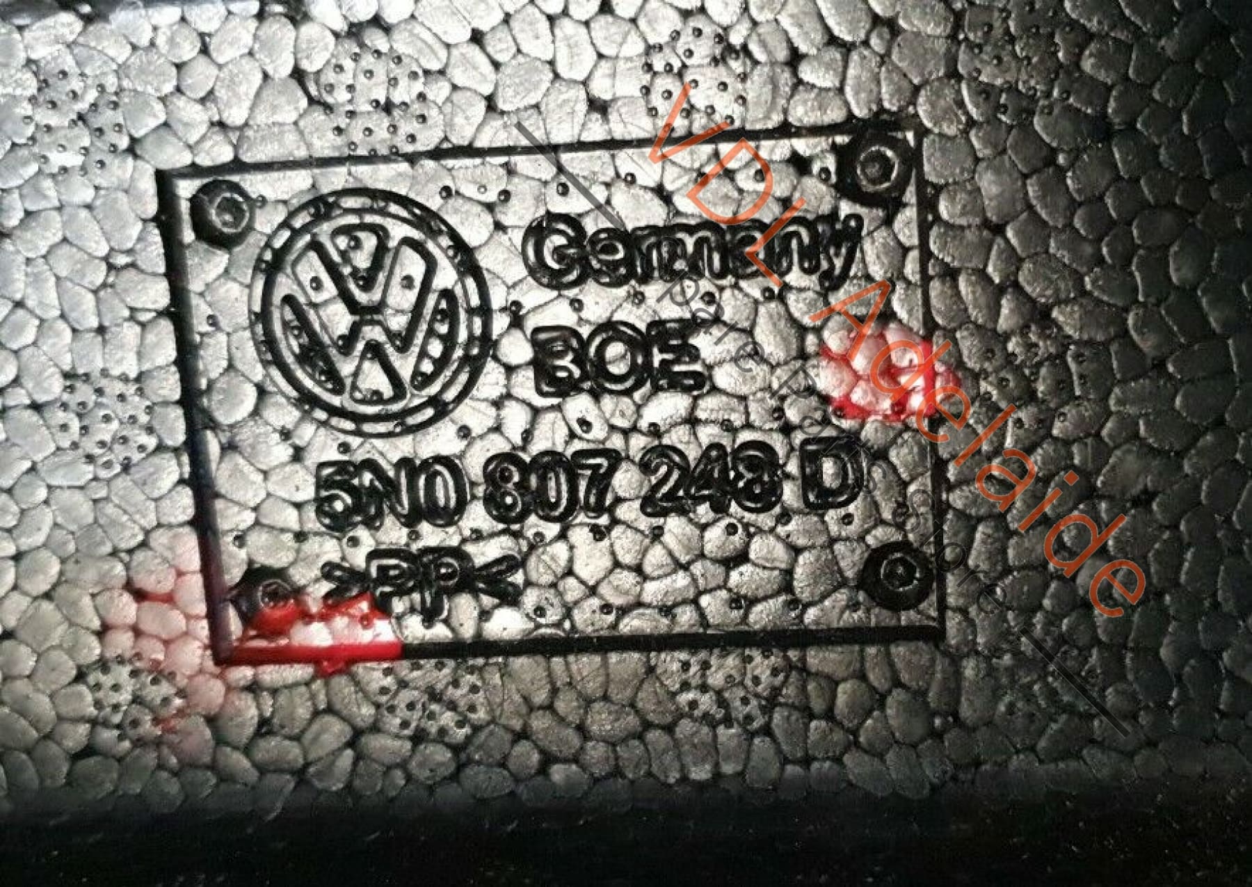 Volkswagen VW Tiguan R 5N Front Bumper Bar Reinforcing Foam Liner 5N0807248D JES 5N0807248D