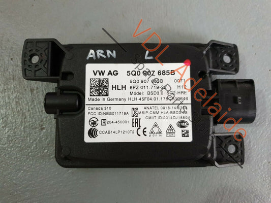 VW Golf Mk7 Blind Spot Detection Assist Left Control Unit Module 5Q0907685B ARN1 5Q0907685B