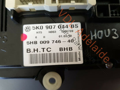 Volkswagen VW Golf Mk6 Climate Control Aircon AC Switch Unit 5K0907044BS HOU3