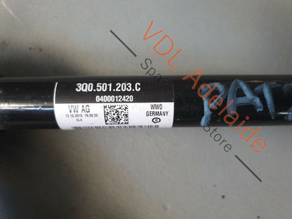 VW Passat Alltrack B8 3G Rear Left Drive Shaft Driveshaft 3Q0501203C PAT2 3Q0501203C