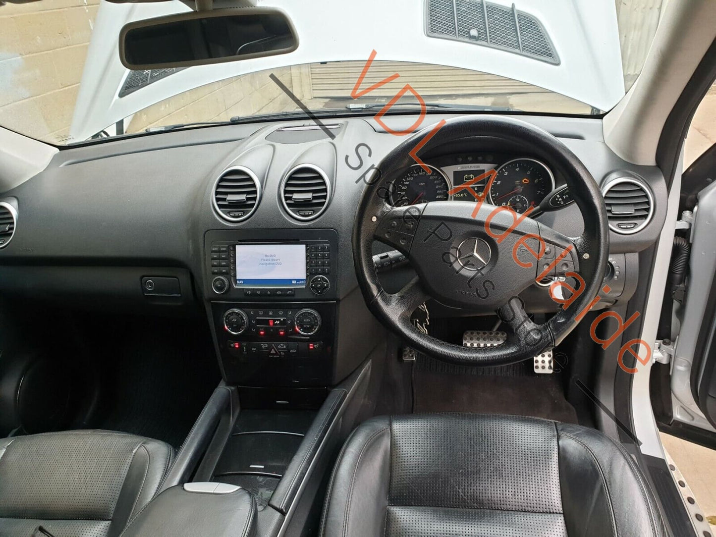 Mercedes Benz W164 ML63 AMG Black Leather Sports Steering Wheel A1644602303 TM2 A1644602303