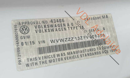 VW Scirocco Mk3 Parking PDC Sensor OEM 5Q0919275 Pure White LC9A 0Q0Q HOL 5Q0919275