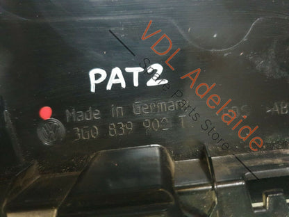 VW Passat B8 3G Rear Right Exterior Door B-Pillar Black Trim 3G0839902T PAT2 3G0839902T