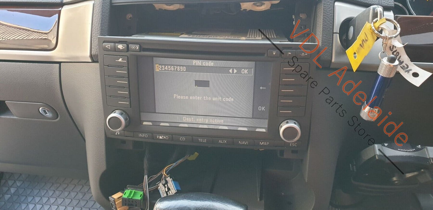 Volkswagen VW Touareg 7L Radio Navigation Control Head Unit 7L6035191NX REG 7L6035191NX