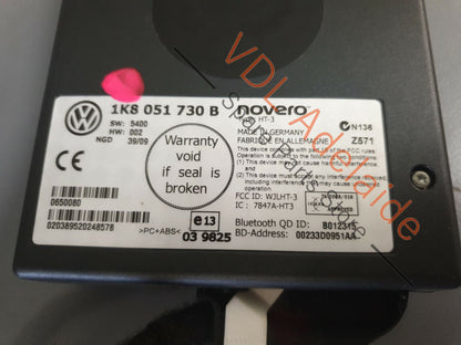 Volkswagen VW Touareg 7L Bluetooth Connecting Module & Wiring Harness Cable REG4 1K8051730B