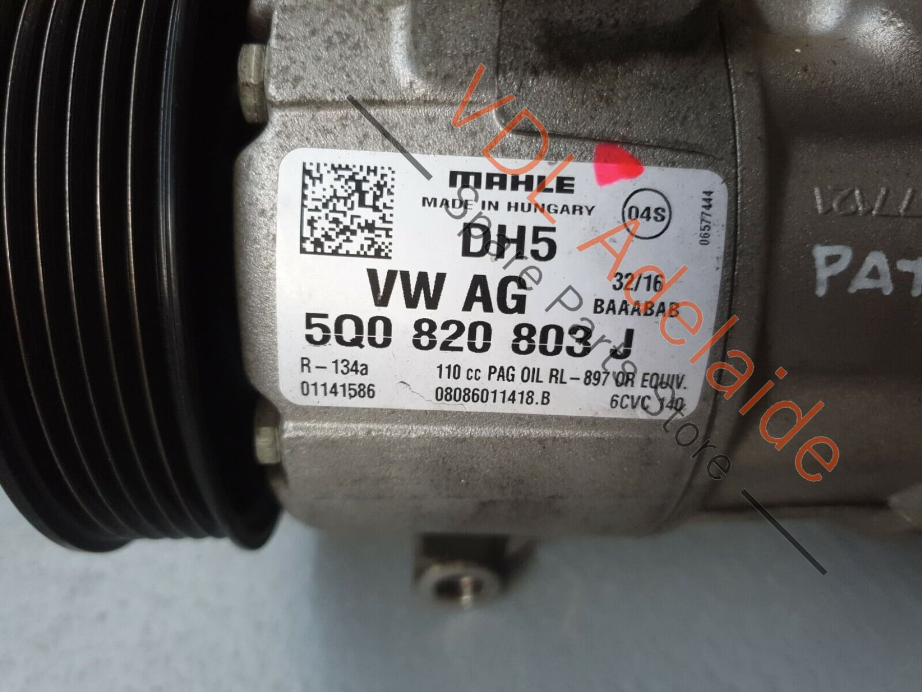 Volkswagen VW Passat B8 3G Mahle Genuine OEM AC A/C Compressor 5Q0820803J PAT4 5Q0820803J