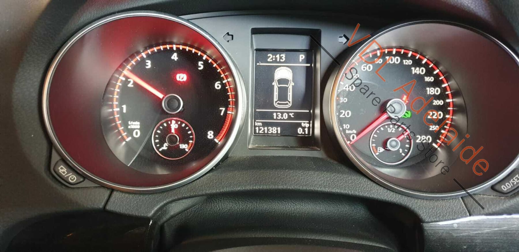 VW Golf GTi Mk6 Linette Black Chrome Dashboard Dash Trim Insert Set for RHD NOR4