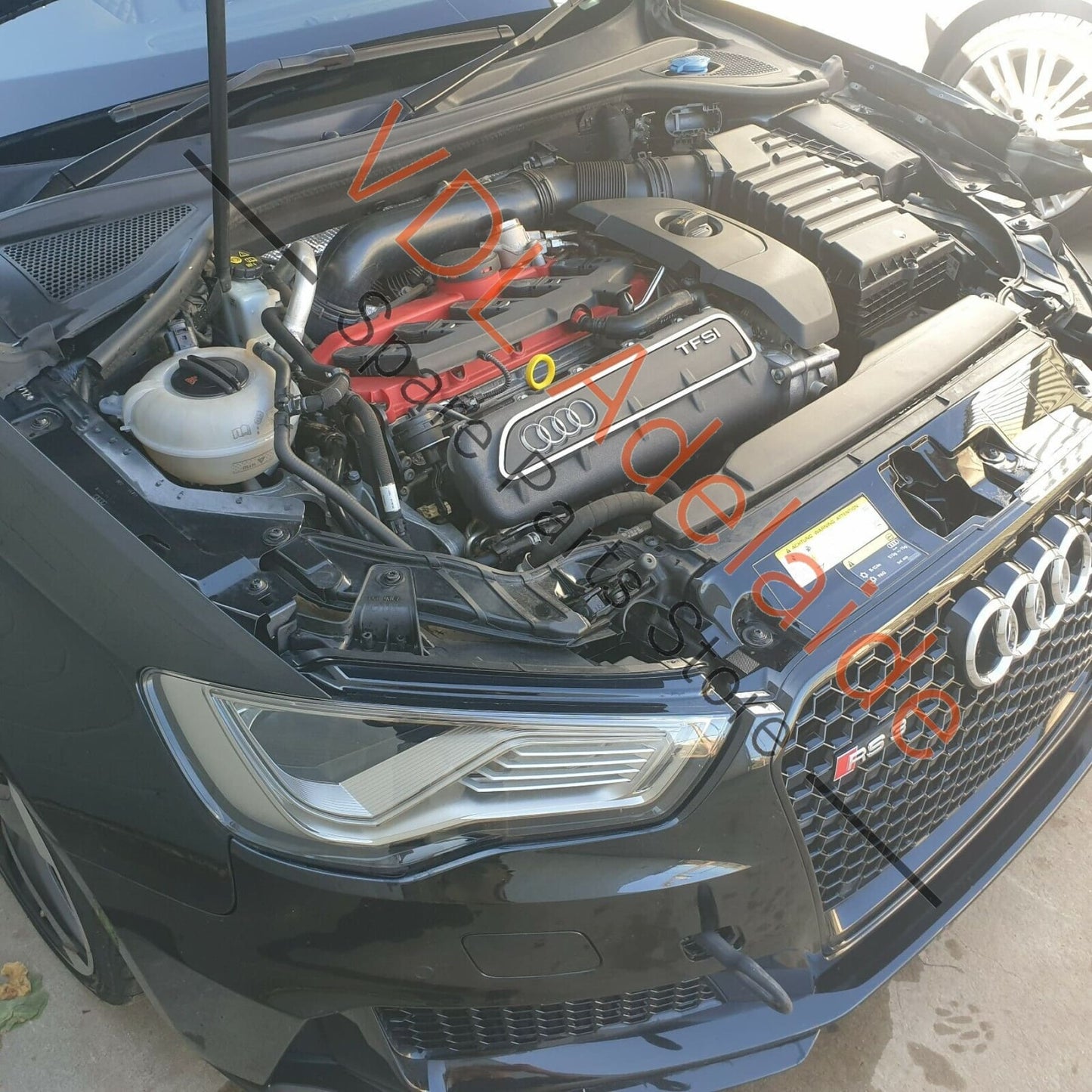 Audi RS3 8V Left and Right Engine Bay Covers VIN Panel Trim