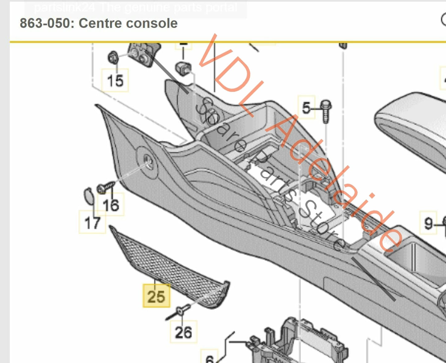 Audi RS3 8V Left Front Passenger Mesh Pocket 8V2861690 6PS for RHD Vehicles