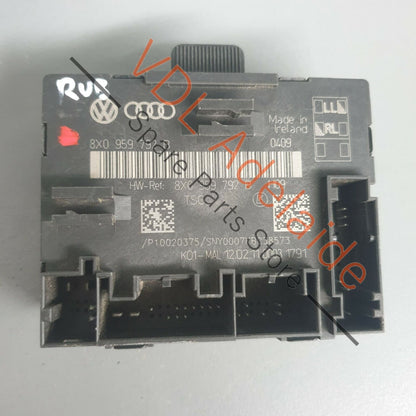 Audi A1 8X Front Passenger Side Door Control Unit Module RUB 8X0959792H 8X0959792H