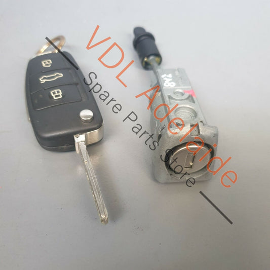 Audi A3 S3 RS3 8V Exterior Door Lock Barrel and Matching Blade Key 107837168CR 107837168CR