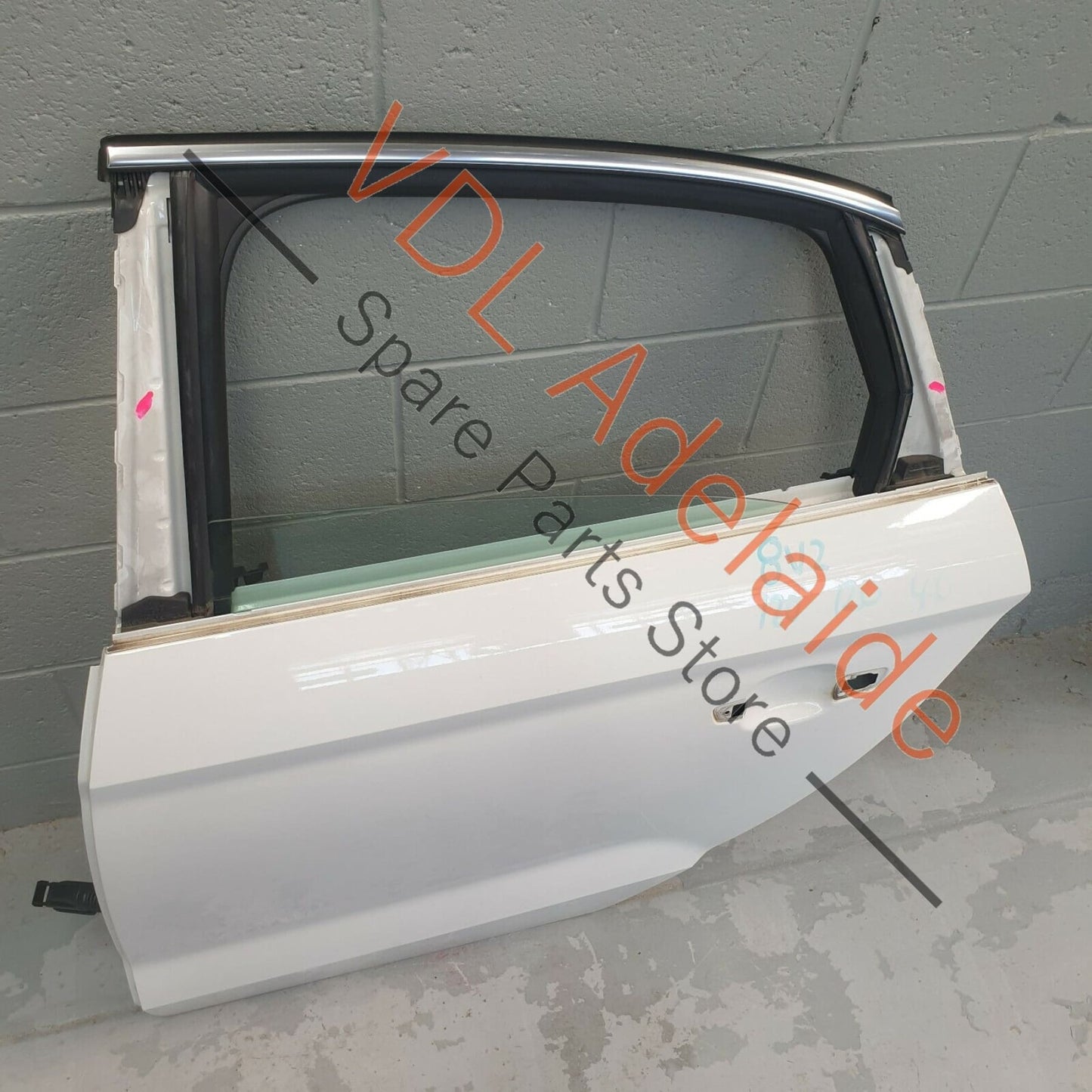 Audi S3 8V Sedan Rear LHS Left Passenger Door Shell Ibis White 2Y2Y 8V5833051A