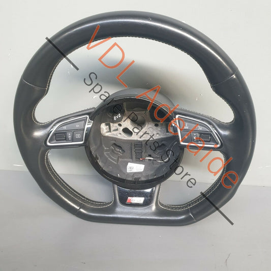 Audi S3 8V Leather Flat Bottom Sports Steering Wheel suit Manual 8V0419091H VMJ 8U0951523AXHA