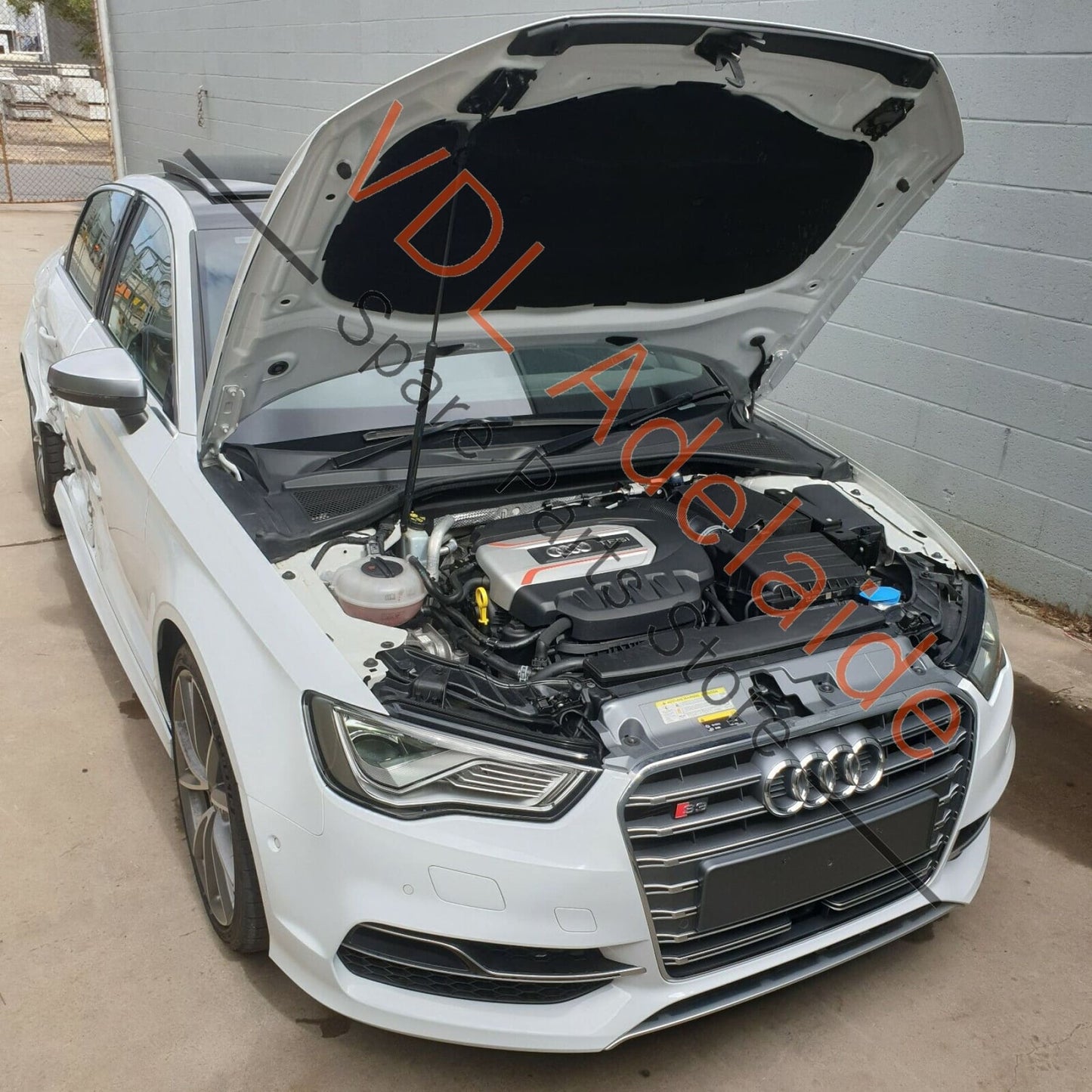 Audi S3 8V Exterior B Pillar Trim Door Moulding Gloss Black Rear Right RHS