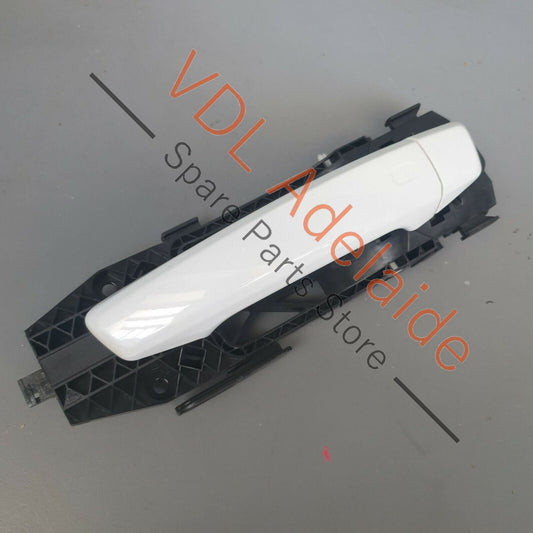 Audi A3 S3 RS3 8V Door Handle with Mounting Bar Ibis White 2Y2Y Rear Left LHS 8V0837109A