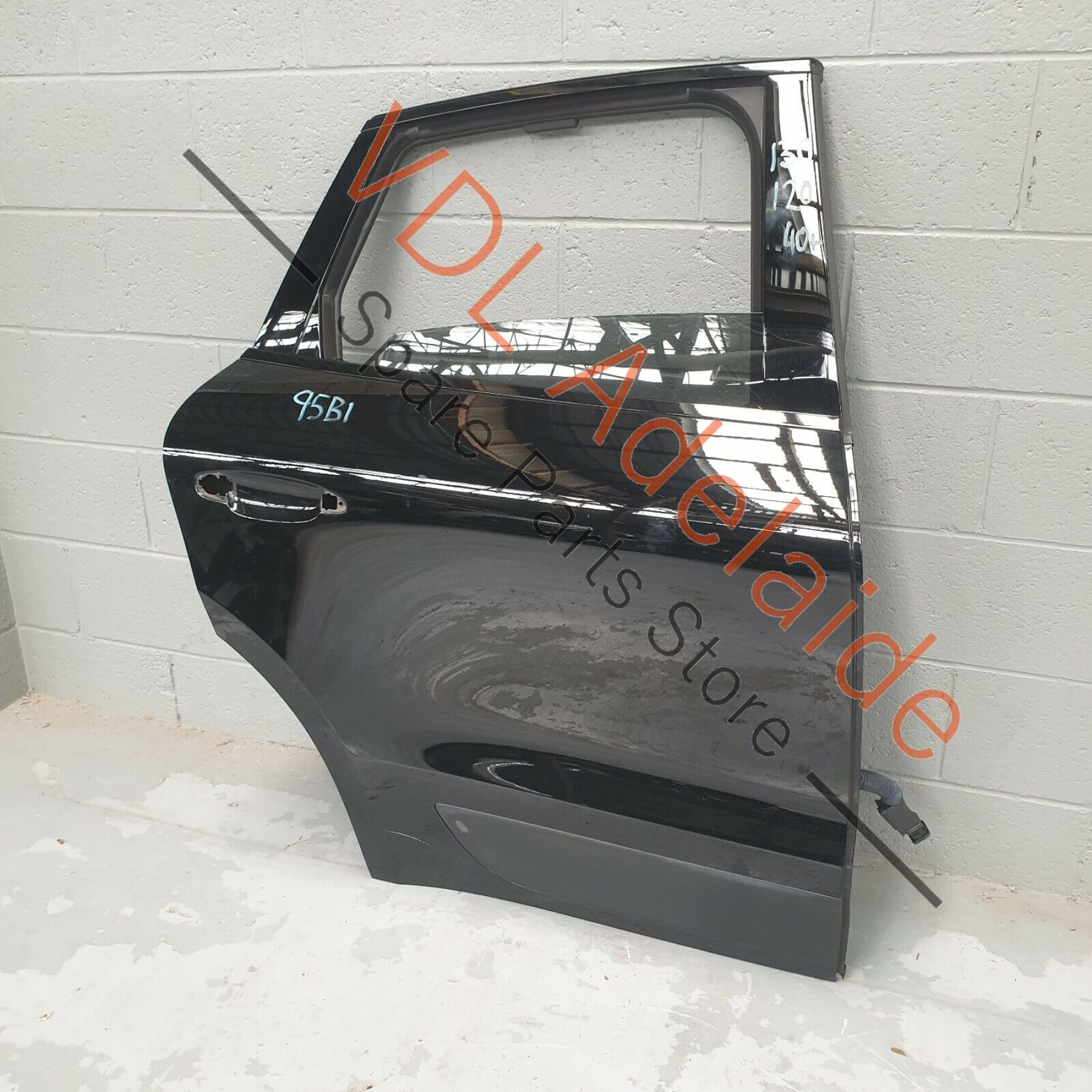 Porsche Macan GTS 95B RHS Right Side Rear Door Panel Shell Black A1A1 95B833022