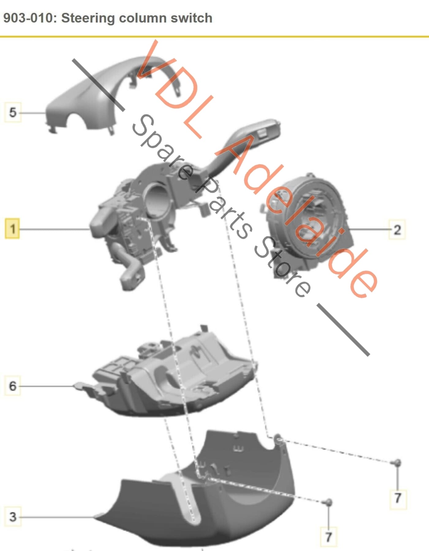 Porsche Macan 95B Steering Column Combination Switch Wipers Indicators –  VDL Adelaide Spare Parts Store