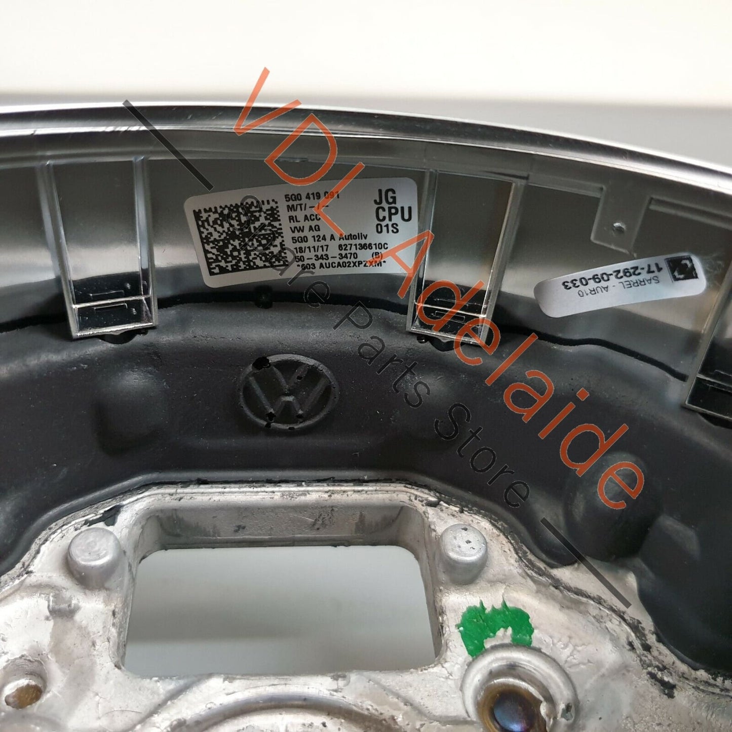 VW Tiguan MQB Gen2 R-Line Flat Bottom Tiptronic Multi-Function Steering Wheel 5G0419091JGCPU