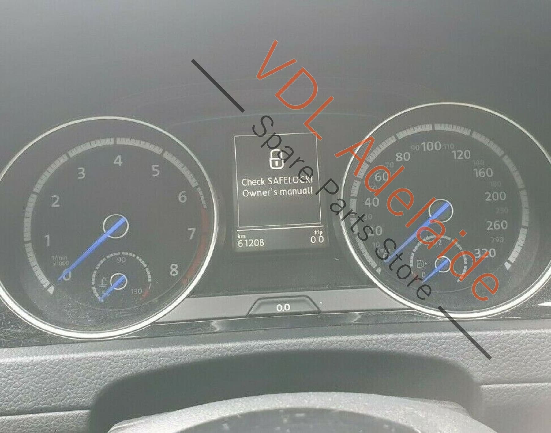 VW Golf R MK7 Combi-instrument Kombiinstrument Dash Cluster 320 km/h 5G1920758A 5G1920758A