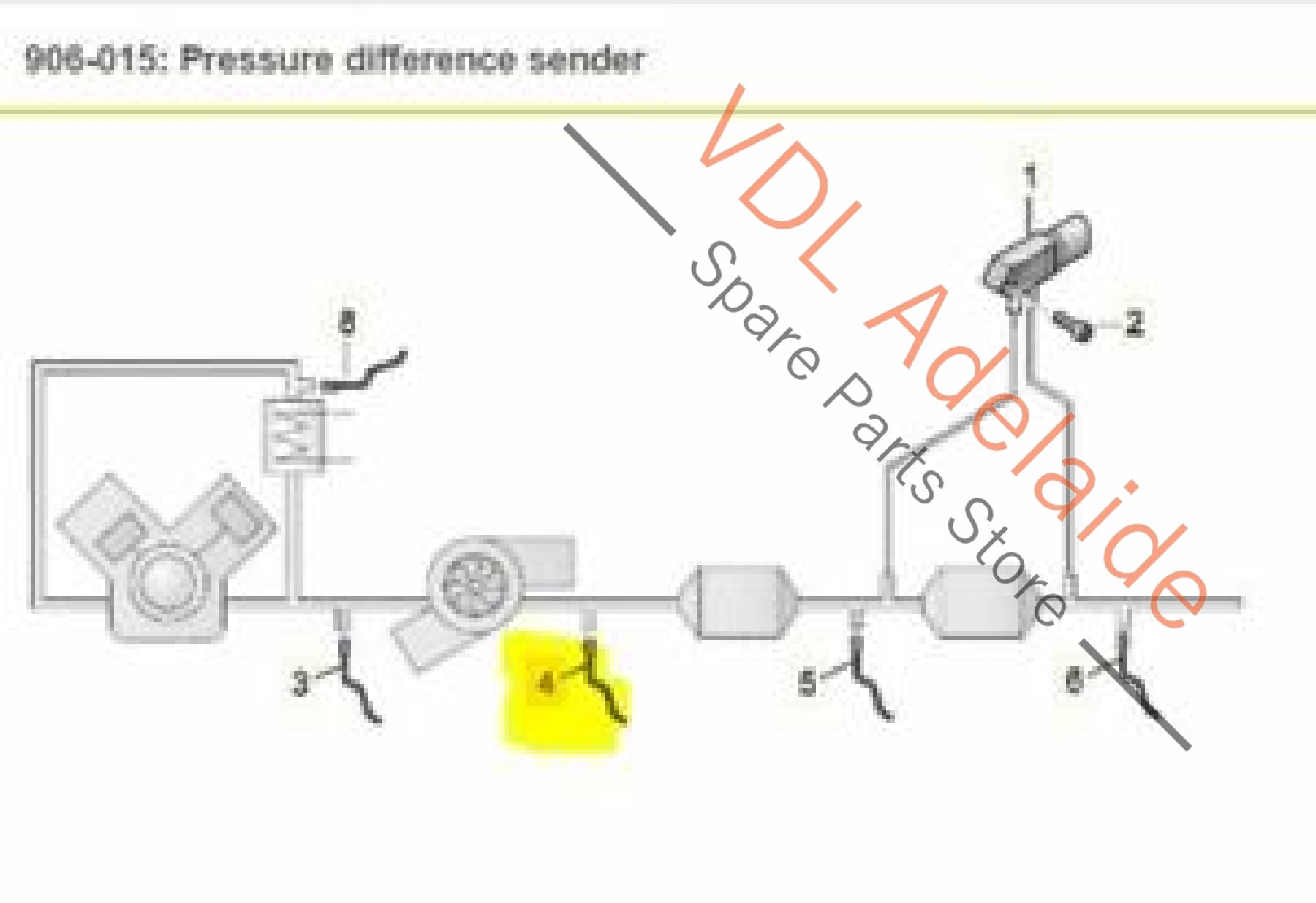 VW Tiguan MQB Mk2 Exhaust Gas Temperature Sender DFHA DFGC 04L906088CC 04L906088CC