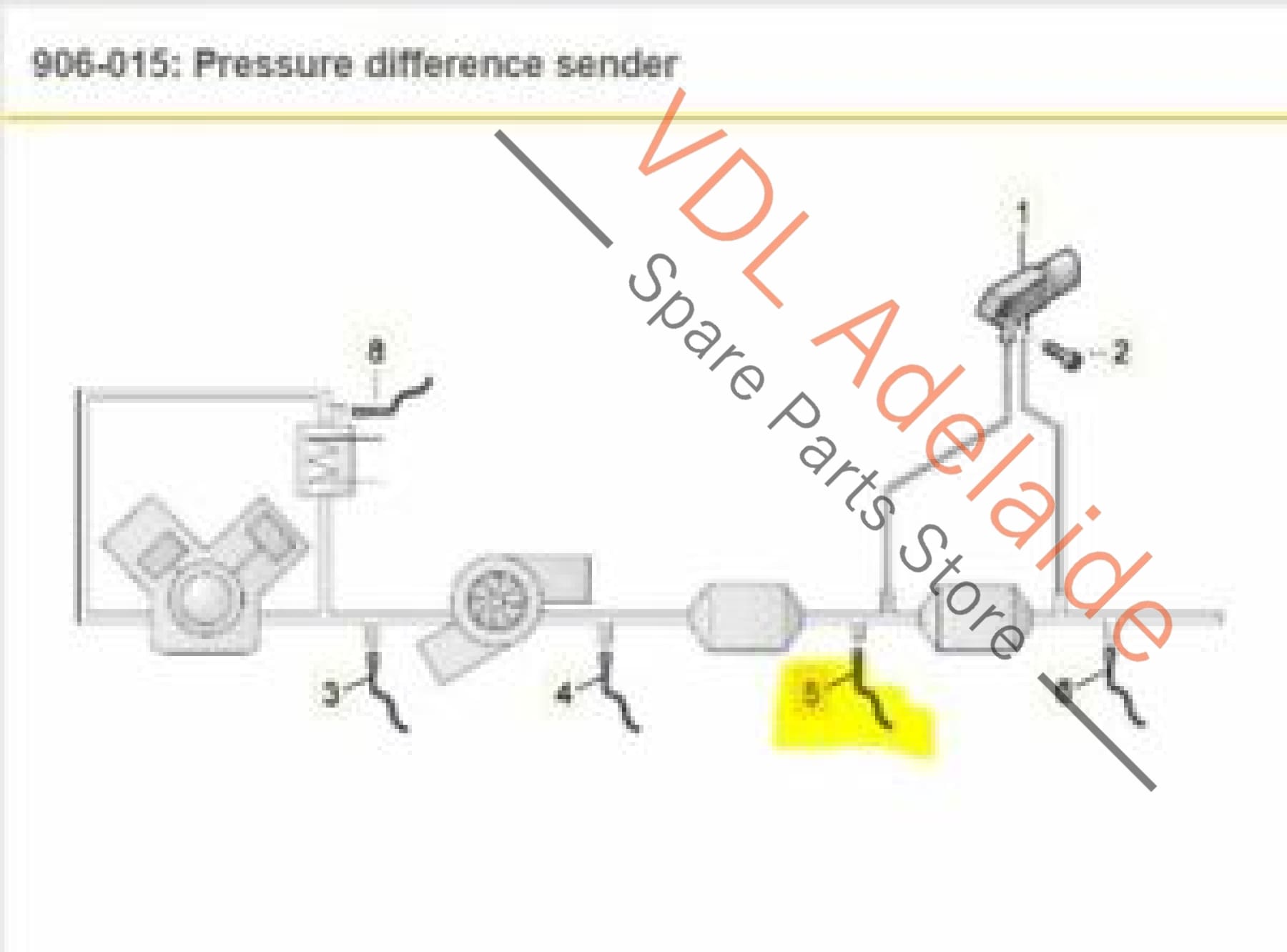 VW Tiguan MQB Mk2 Exhaust Gas Temperature Sender DFGA DFHA DFGC 04L906088DN 04L906088DN