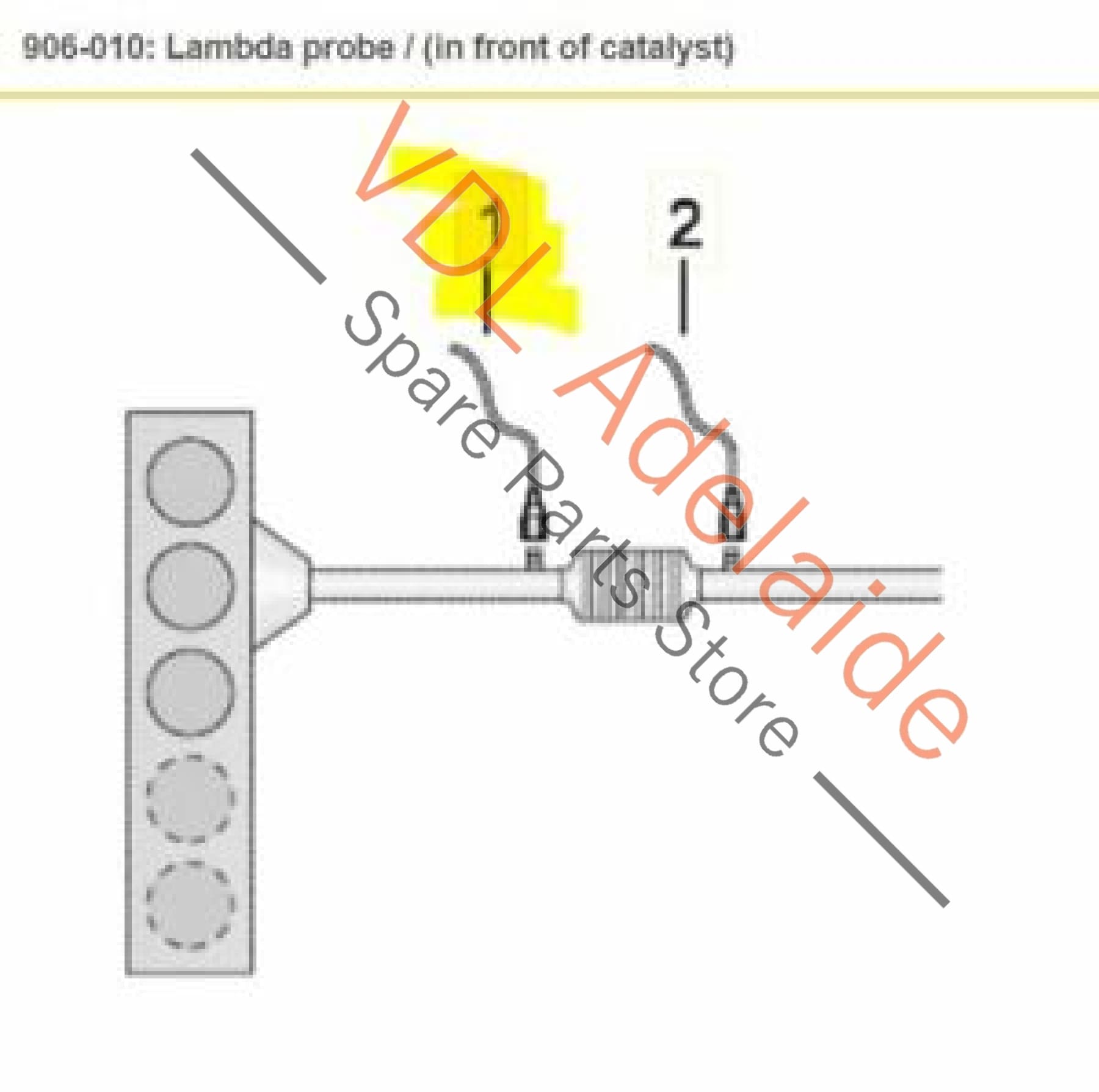 VW Tiguan MQB Mk2 Lambda Probe DGDB CYKC DBGC DFGA DFHA DFGC 04L906262M 04L906262M