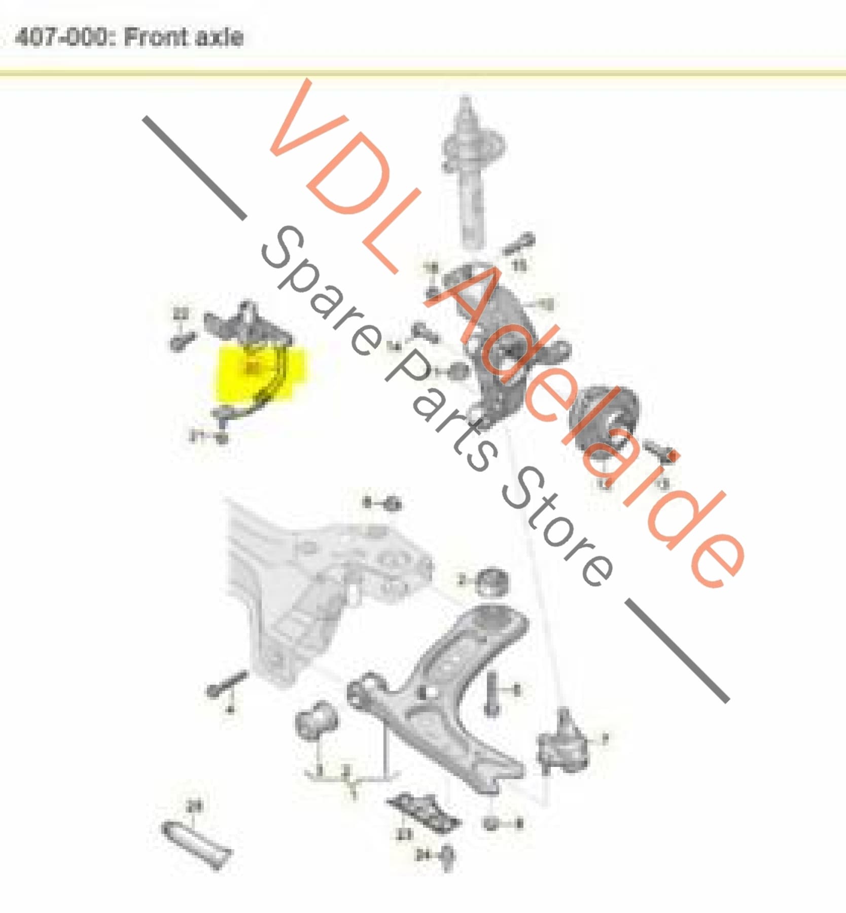 VW Tiguan MQB Mk2 Front Left Suspension Level Sensor With Poles 5Q0412521C 5Q0412521C