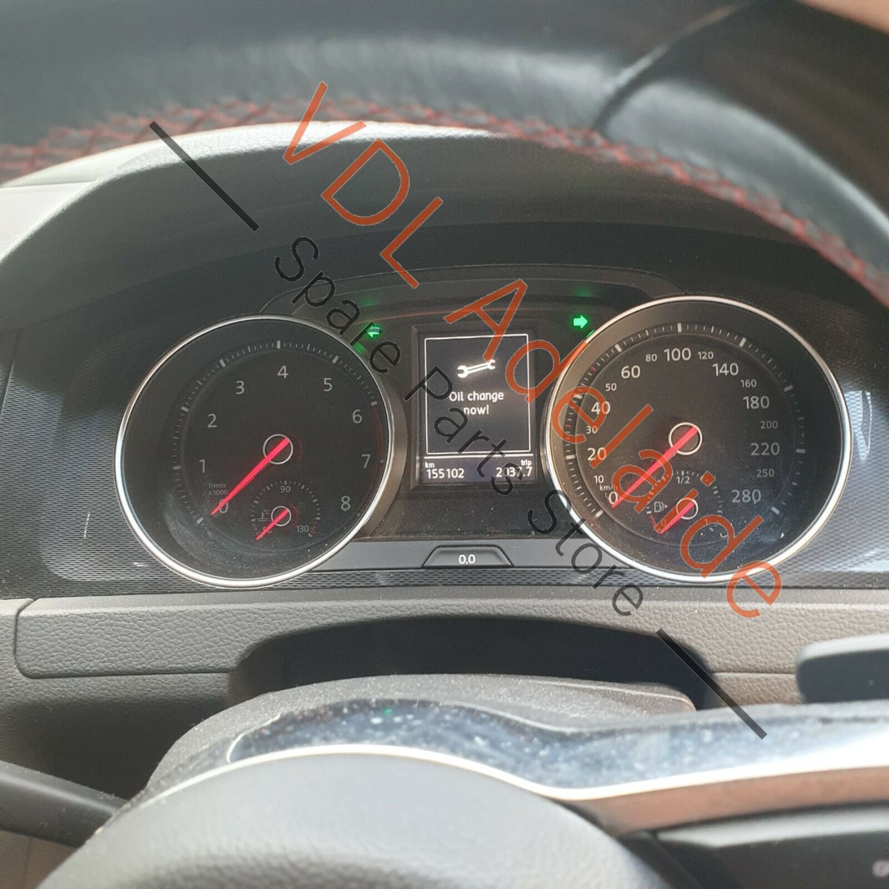 VW Golf GTi Mk7 Interior Rear View Mirror, Auto Anti-Dazzle Black 7N0857511L 9B9 7N0857511L