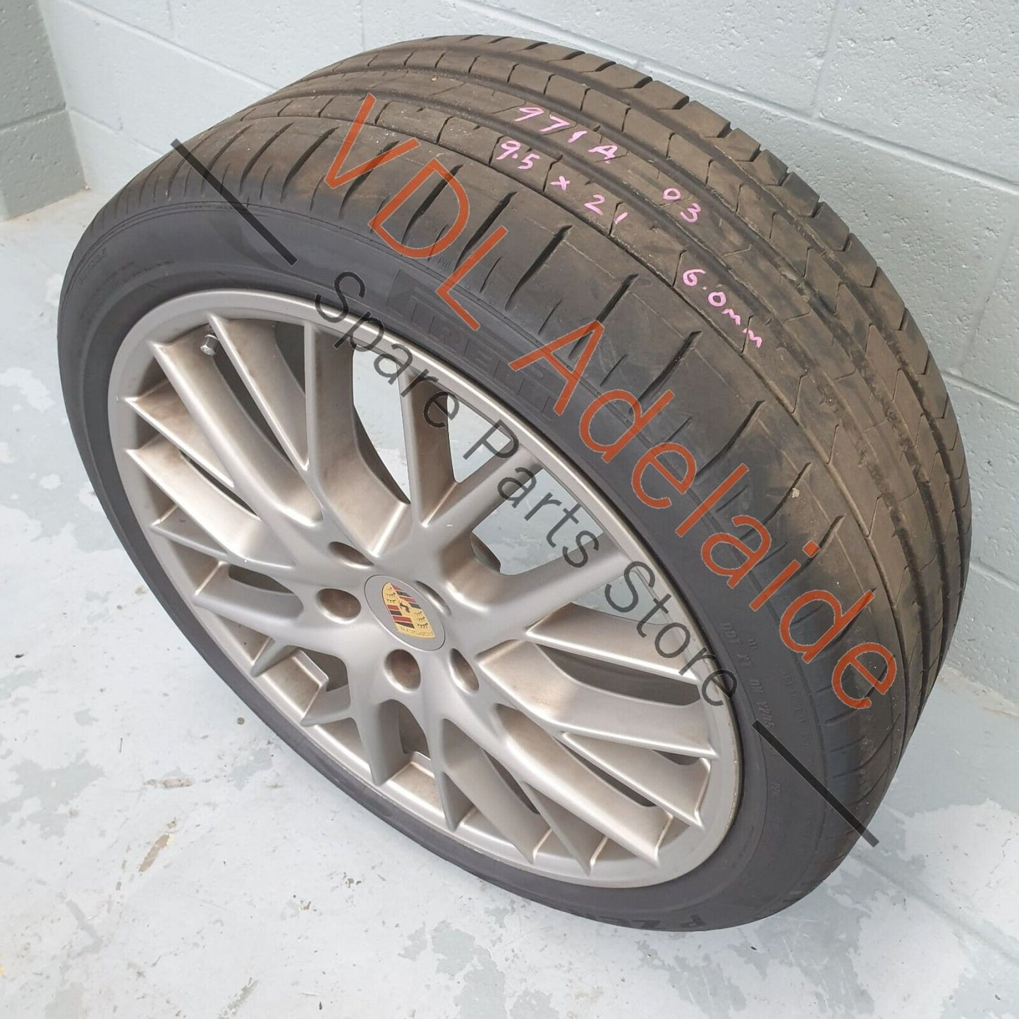 1x Porsche Panamera Turbo 971 21x9 in Front Alloy Wheel Rim