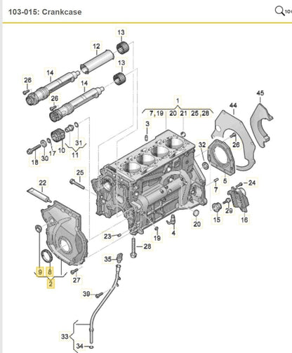 Genuine Audi Volkswagen VW Timing Cover 1.8 2.0 TFSI 06K109210AF 06K109210AE