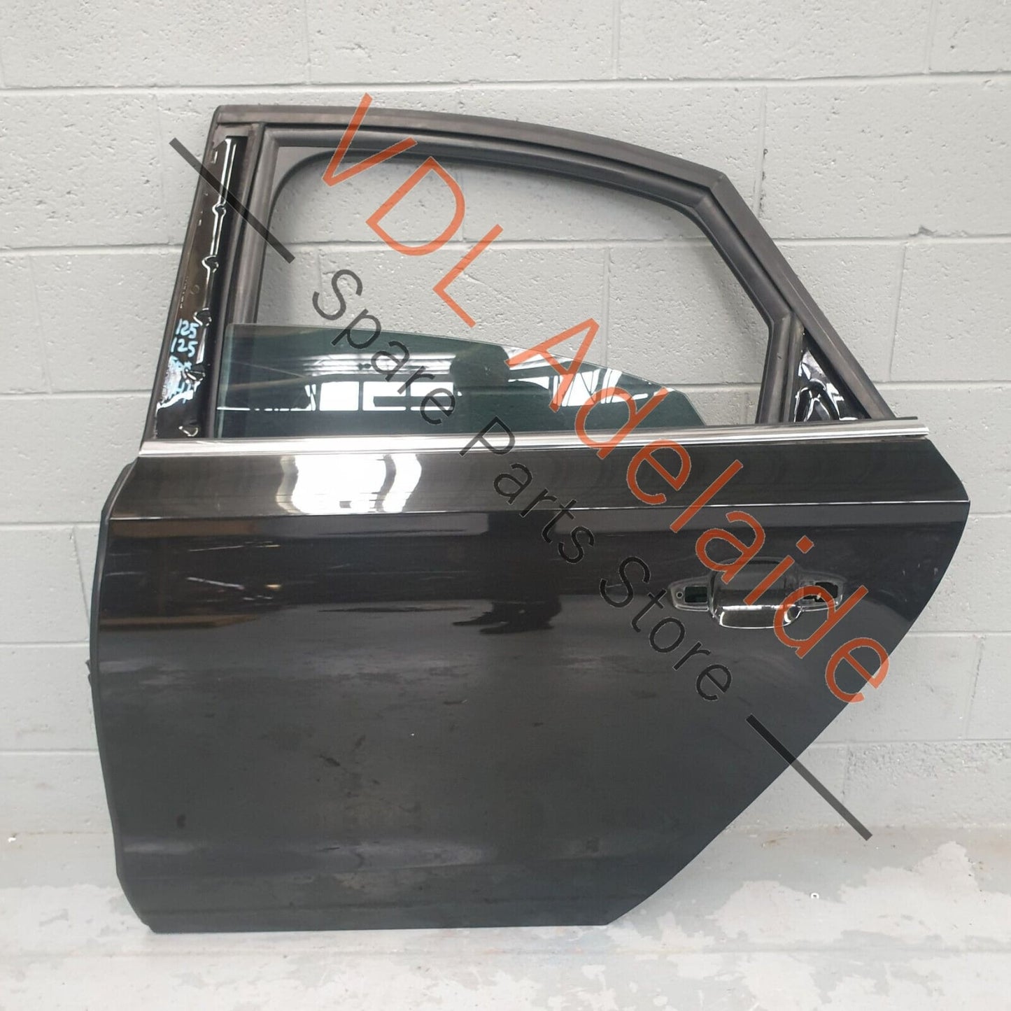 Audi A8 4H 2010-2017 Rear Left Door Shell Panel w Glass Havanna Black 4J4J 4H0833051C