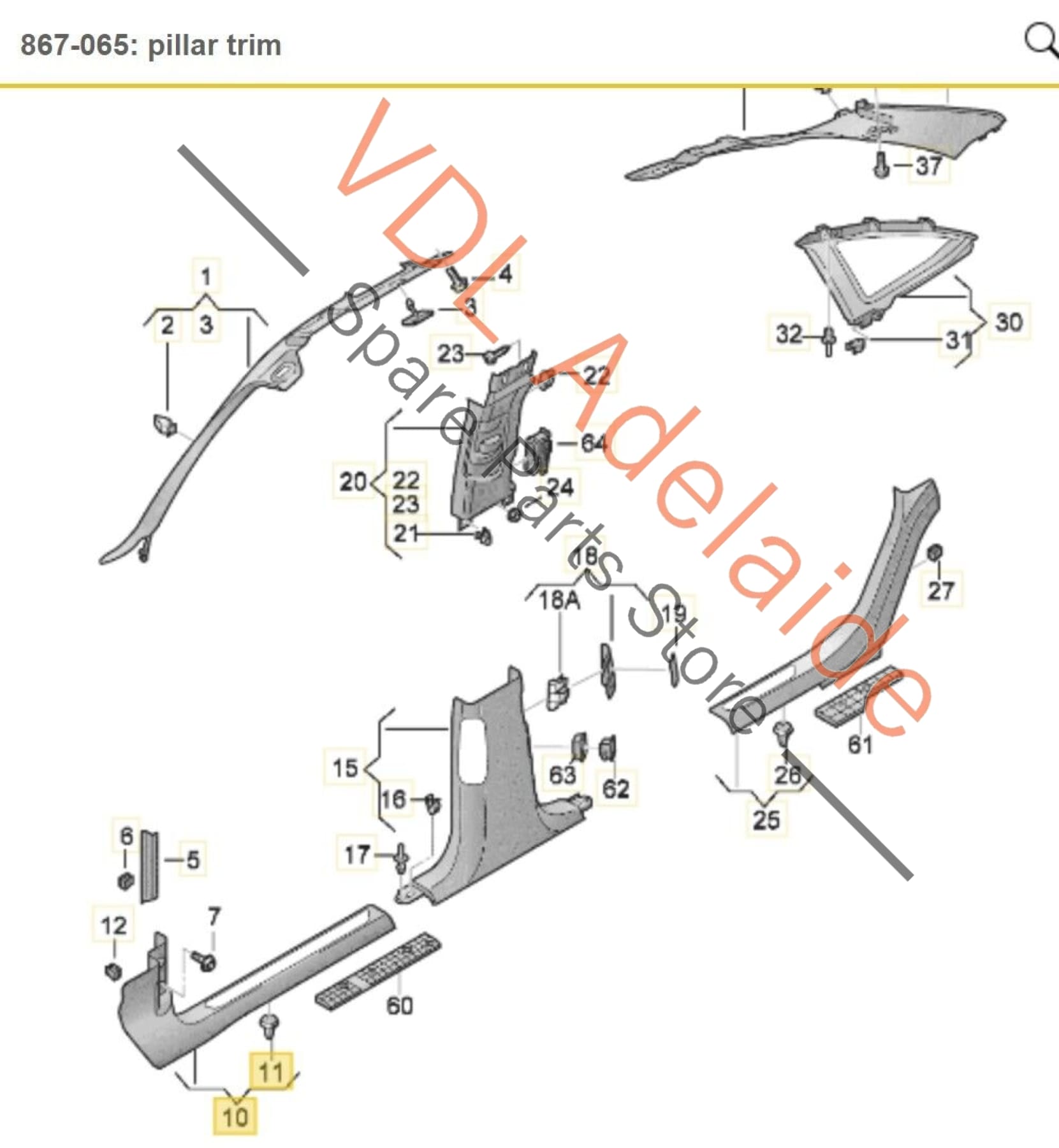 Audi A8 4H Illuminated Sill Panel Trim Door Entry Lighting Strip Front Left 4H2867271CDF3