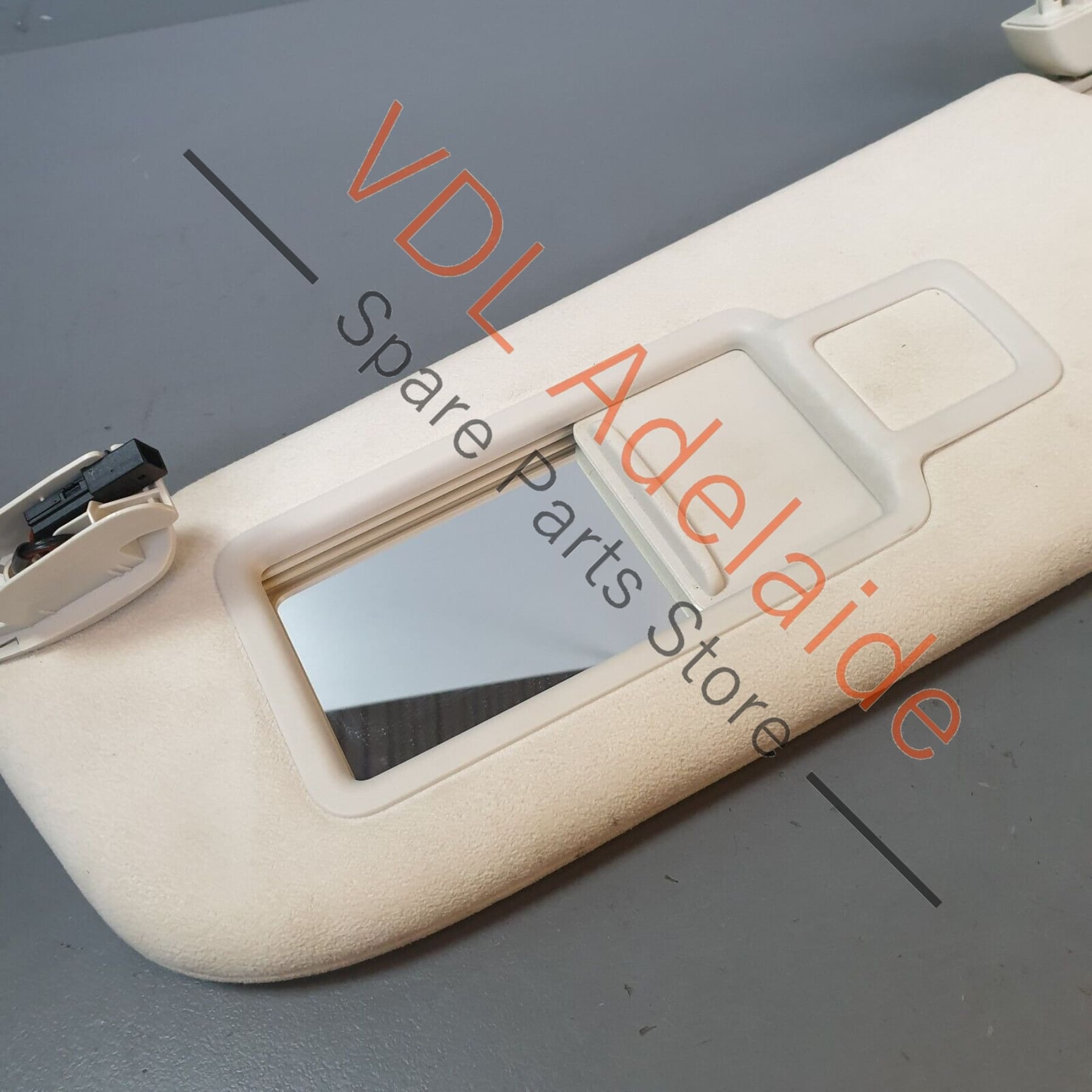 Audi A8 4H Left Side Sun Visor Snow White (cream) 4H0857551D ED3 4H0857551D