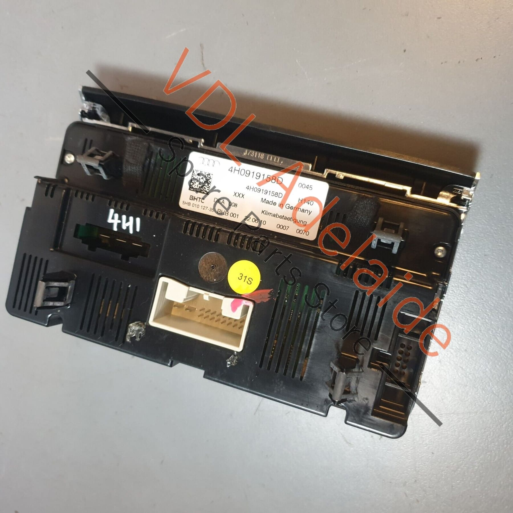 Audi A8 4H Rear Passenger AC Air Conditioning Control Panel Switch Unit Module 4H0919158D