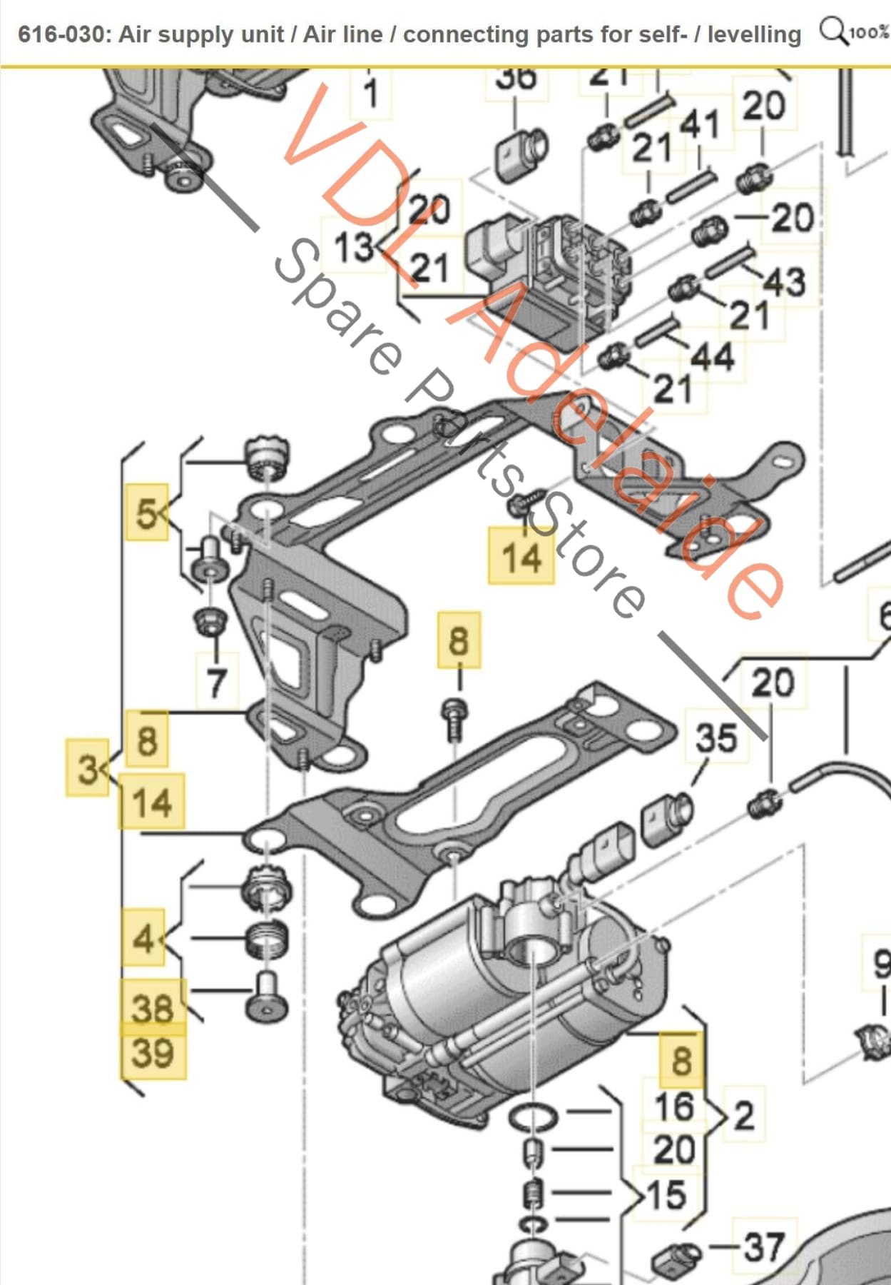 Audi A8 4H Air Suspension Pump Valve Insulated Mounting Bracket 4H0698999