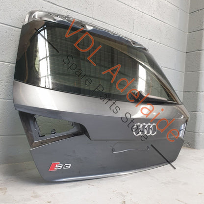 Audi S3 8V.5 Sportback 2014-20 Rear Hatch Lid Boot Panel Daytona Grey 