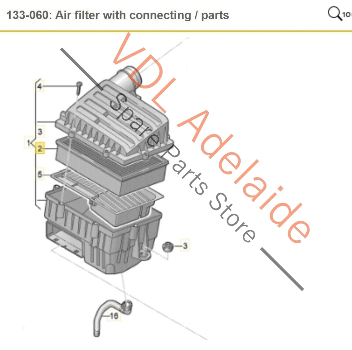 Audi S3 8V.5 Factory stock Standard OEM Original Air Filter Box Assembly