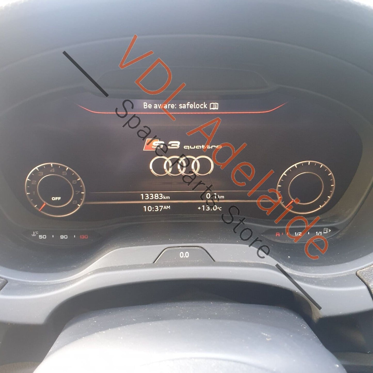 Audi S3 8V.5 Left Front Door B Pillar Trim Black Gloss 8V4837901A 5FQ