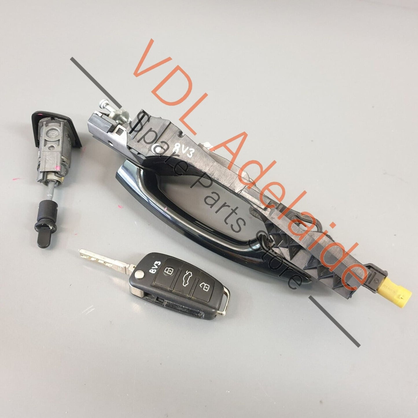Audi RS3 8V Front Right Driver Exterior Door Handle & Lock with Key & Sensor RHD