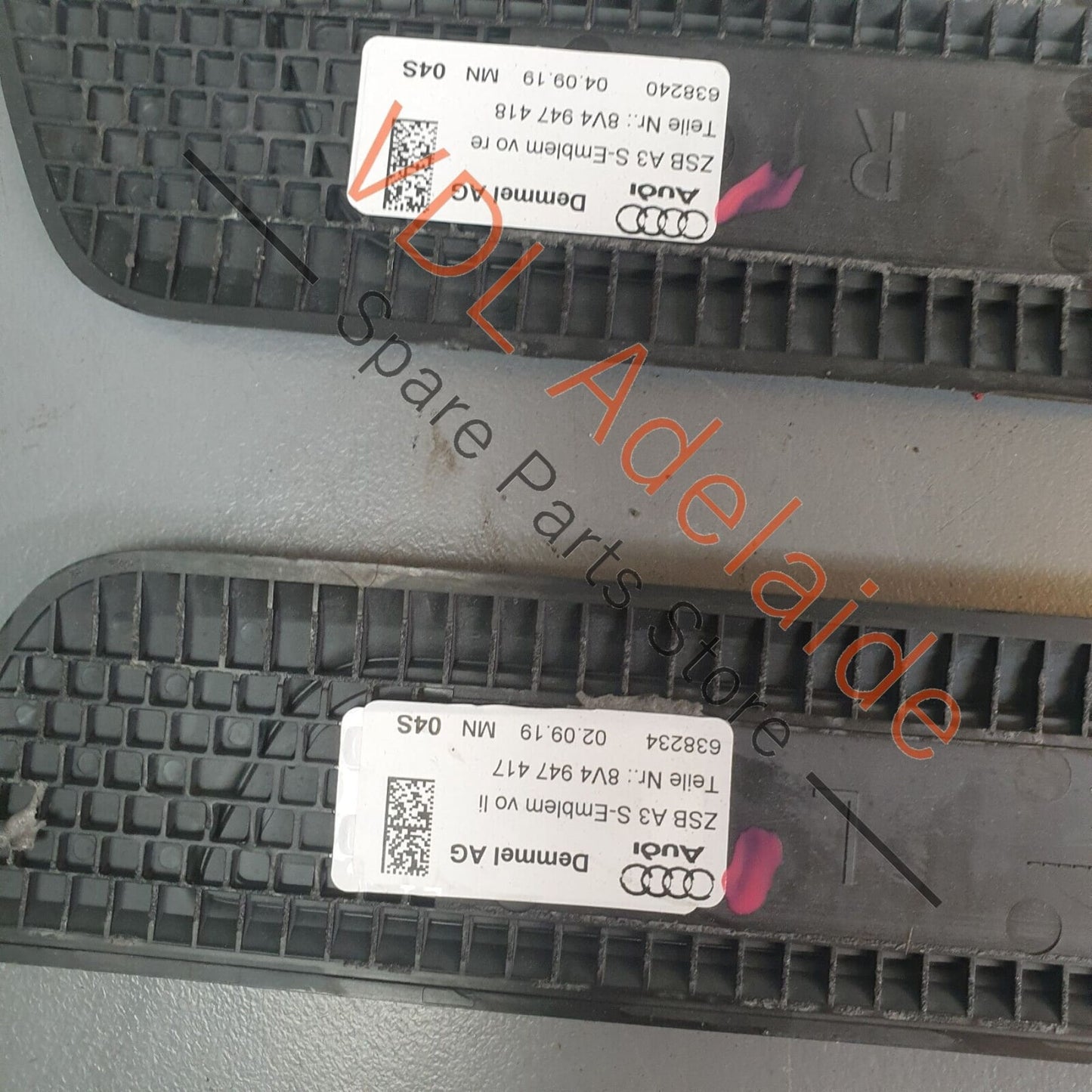 Audi S3 8V 8V.5 Pair of Illuminated Door Entry Sil Trim Strips Left and Right