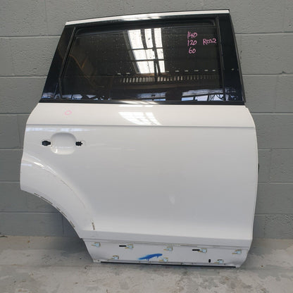 Audi Q7 6.0L V12 4L Rear Right Door Shell Panel Incl Glass 2Y2Y White 4L0833052