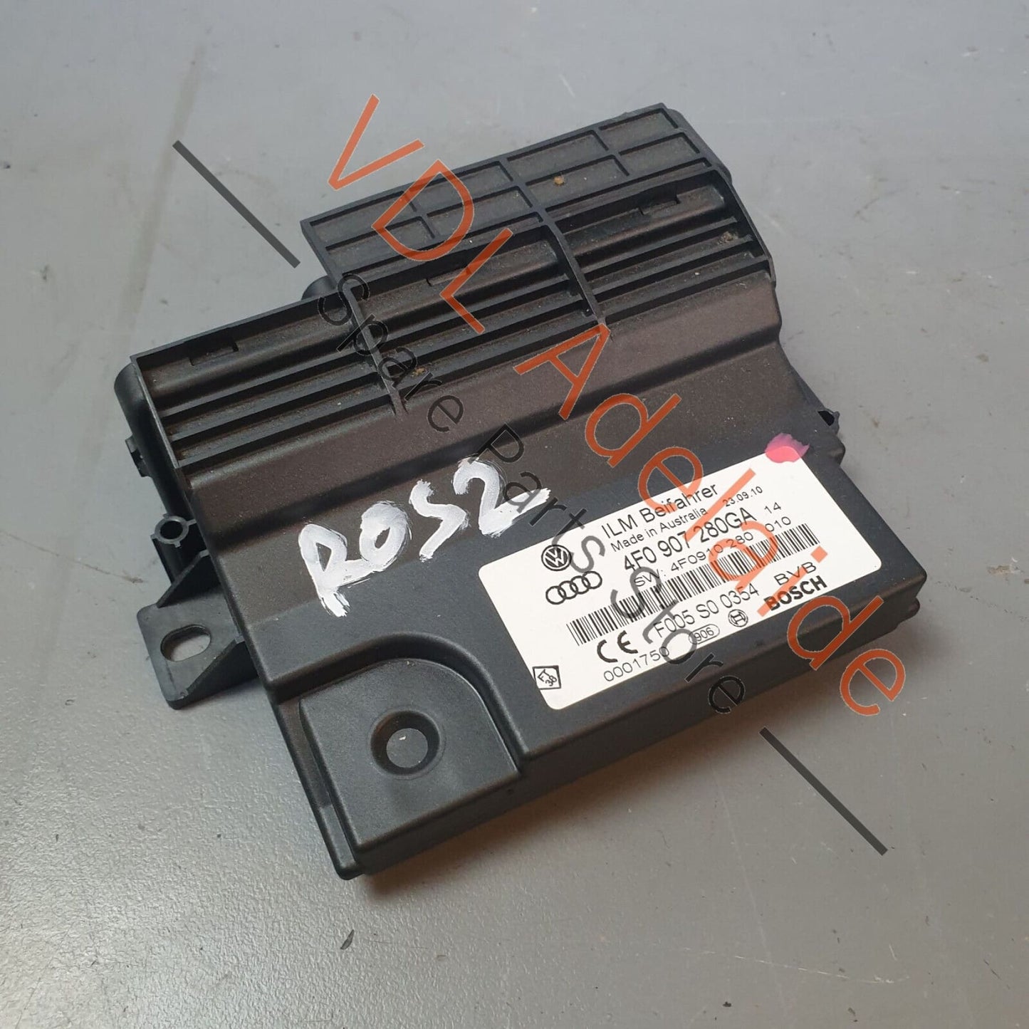 Audi Q7 6.0L V12 4L Onboard Power Supply Control Unit 4F0907280GA 4F0907280GA