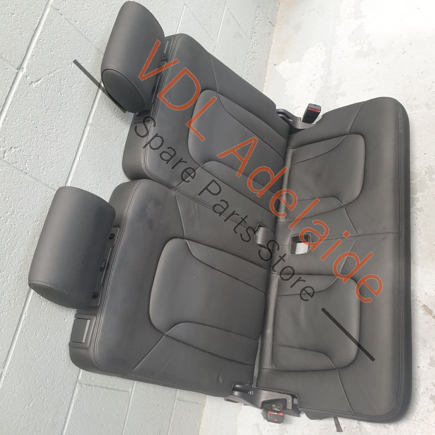 Audi Q7 6.0L V12 4L Front & Rear Seat Set Black VERANO Leather 