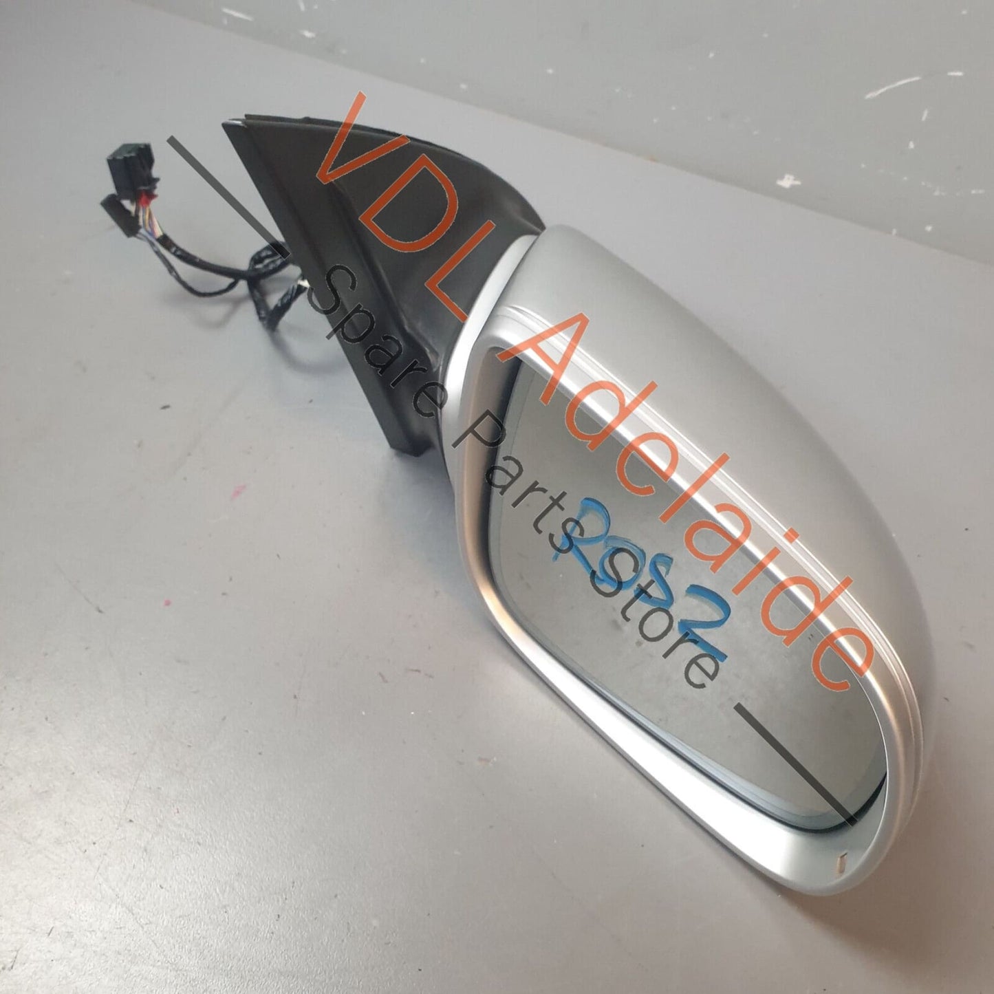 Audi Q7 4L Complete Right Side View Exterior Folding Wing Mirror Matt Silver 4L2857410BF01C