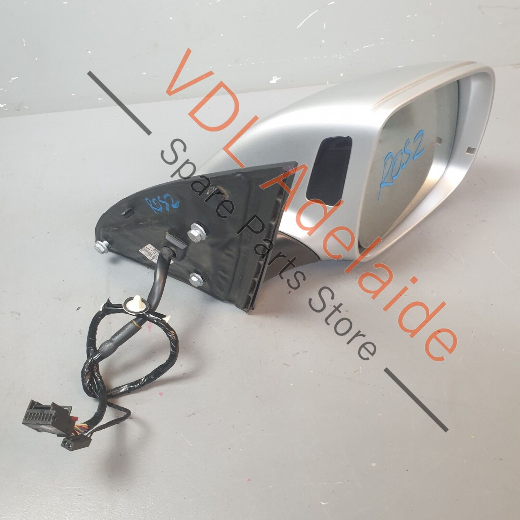 Audi Q7 4L Complete Right Side View Exterior Folding Wing Mirror Matt Silver 4L2857410BF01C