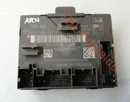 Volkswagen VW Golf Mk7 Front Left Door Control Module 5Q0959592E ARN1 5Q0959592E