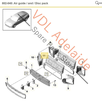 Porsche Panamera Turbo 971 Radiator Air Guide 971121707D 971121707D